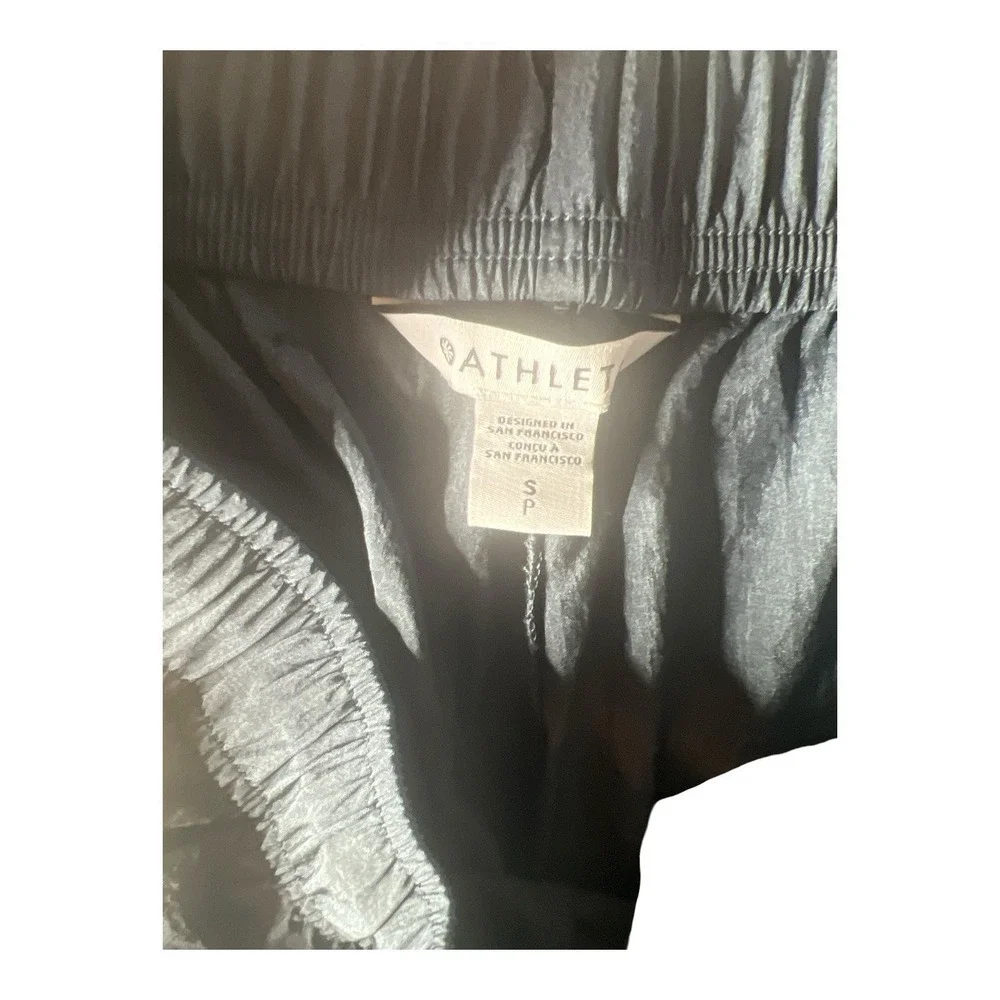 Athleta Black Nylon Parachute Cargo Jogger‎ Pants Women's Small Petite